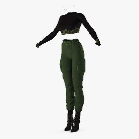 3D Womens City Style Clothes